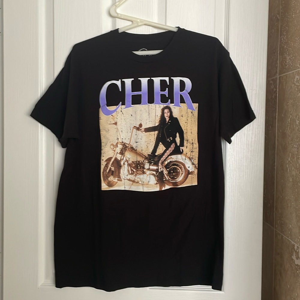 Cher Black Tee Shirt.  Unisex